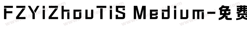 FZYiZhouTiS Medium字体转换